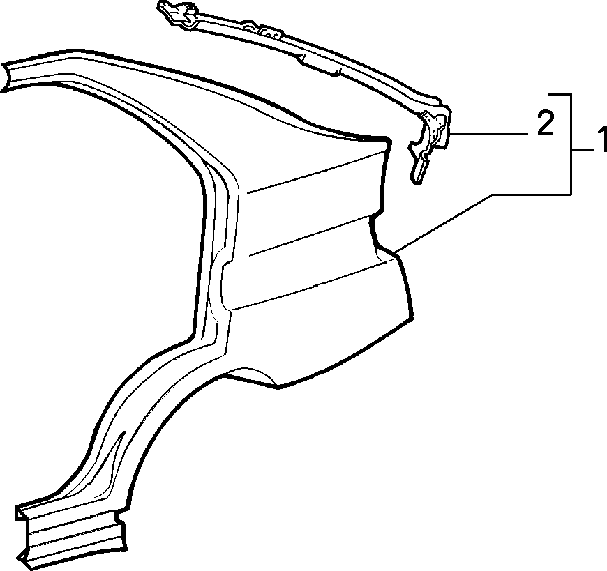BODYSHELL, PANELS (REAR PART)  1