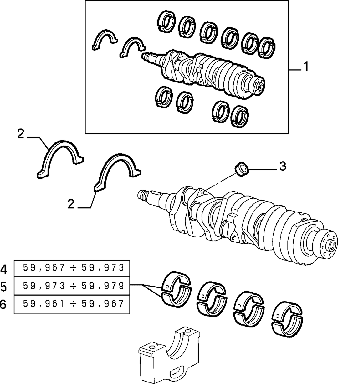 CRANKSHAFT AND FLYWHEEL 1