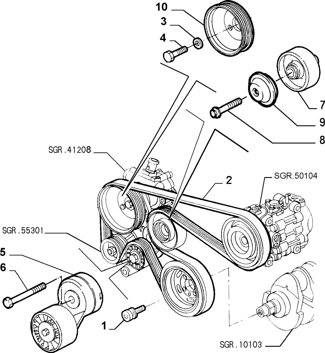 VARIOUS CONTROLS (BELTS AND PULLEYS) 9