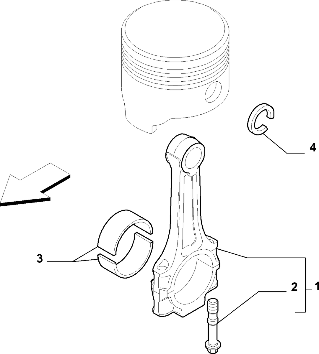 COUPLING RODS AND HALF BEARINGS 6