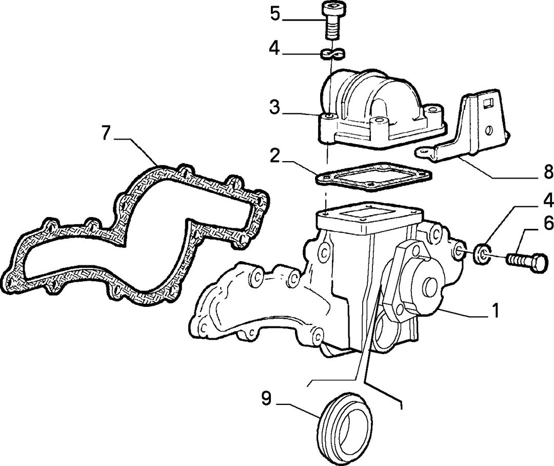 WATER PUMP AND LINES 5