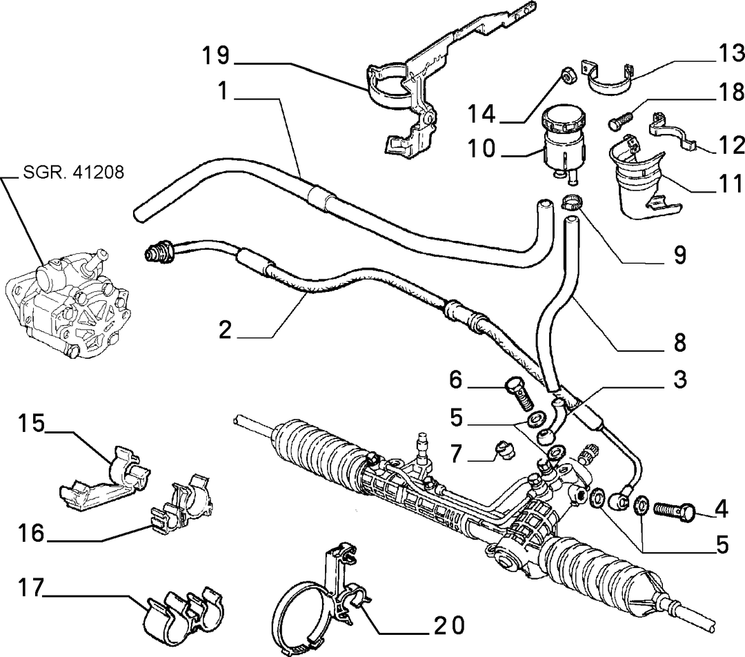 POWER STEERING HYDRAULIC SYSTEM 1