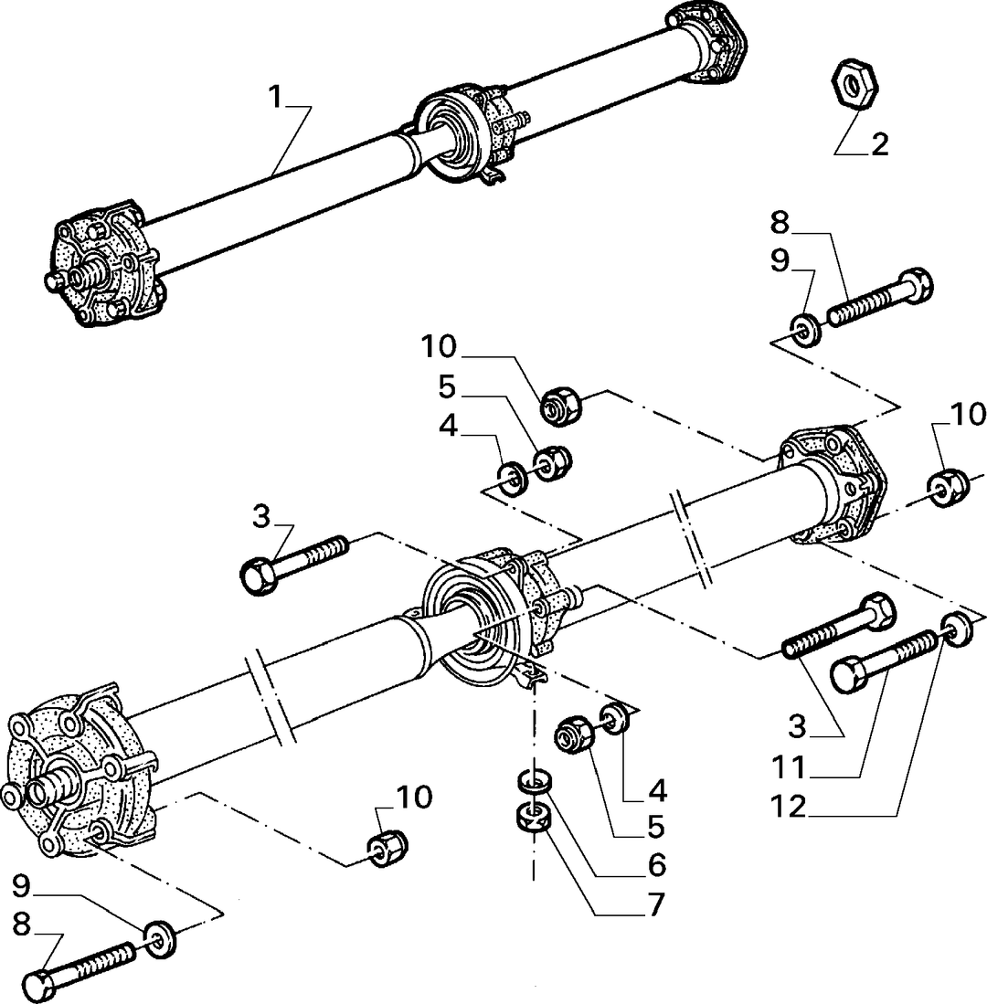 TRANSMISSION-TO-AXLE PROPELLER SHAFT 3