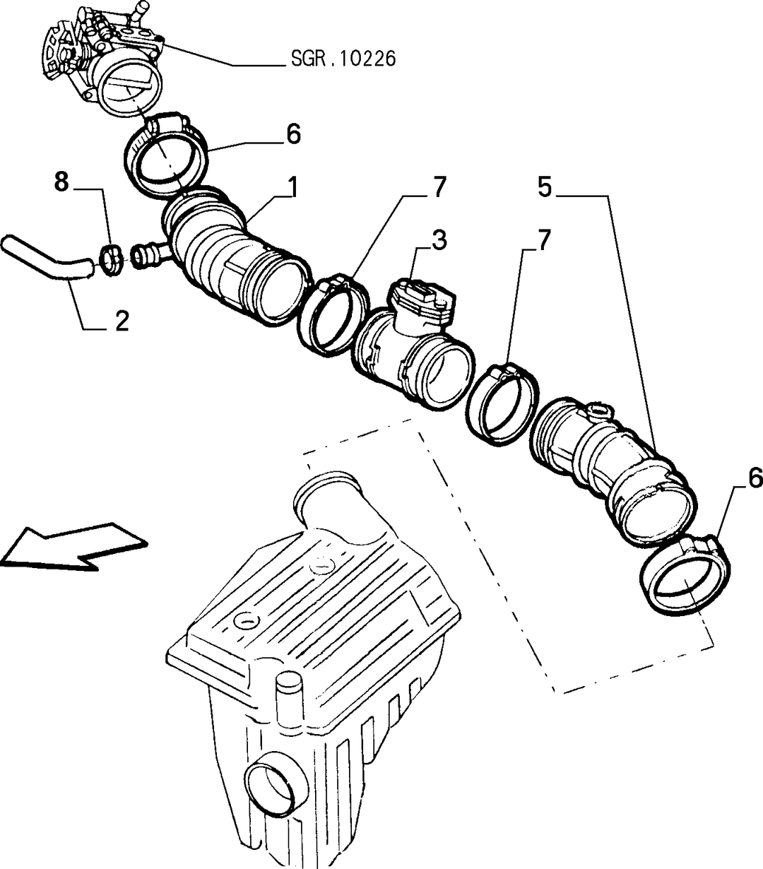 AIR FILTER AND PIPING 5
