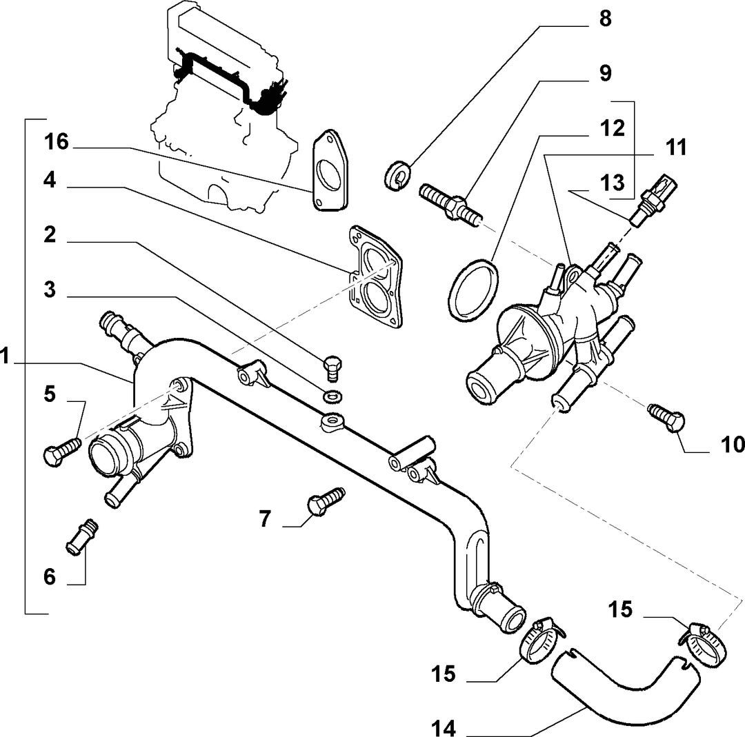 WATER PUMP AND LINES 17