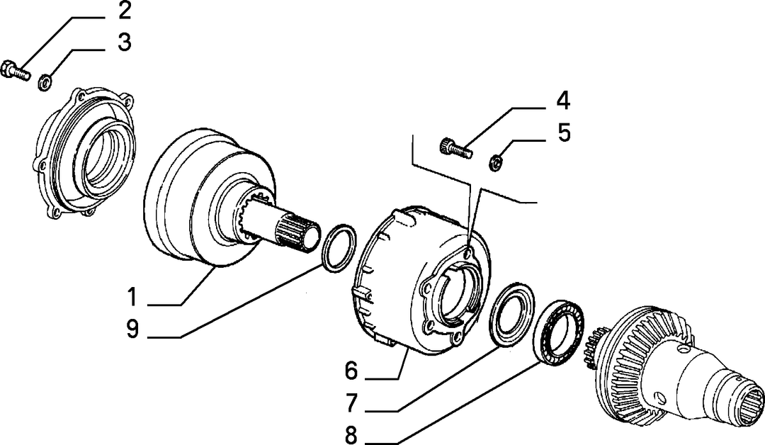 FRONT AXLE FINAL DRIVE AND DIFFERENTIAL GEARS 5