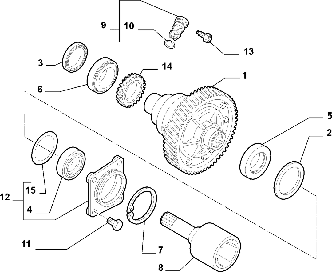 GEARING AND HALF CRANKSHAFT 6