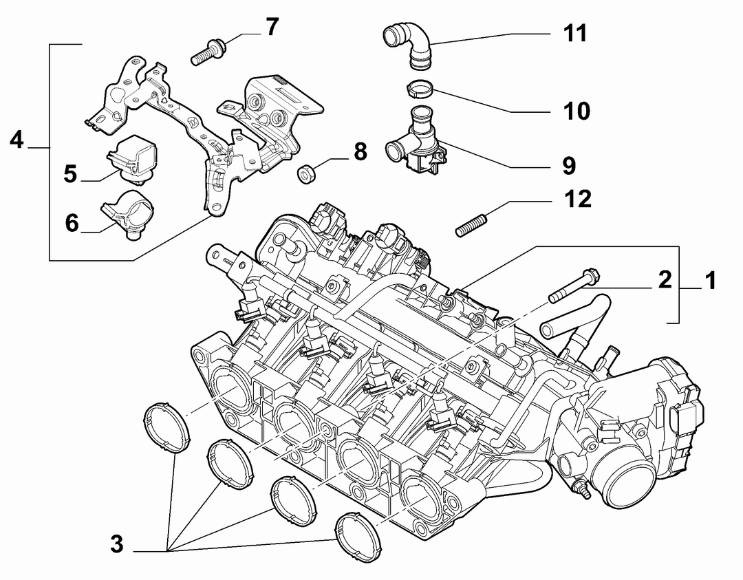 INTAKE MANIFOLD AND BUTTERFLY CLIPS 4