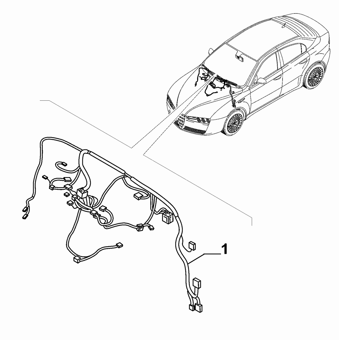 CABLE SET (CENTRAL PART)