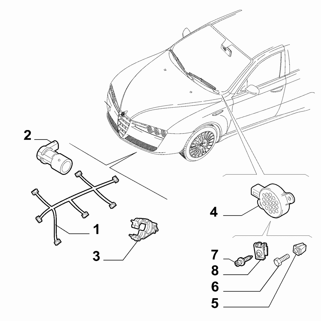REMOTE CONTROL FRONT PARKING SENSOR
