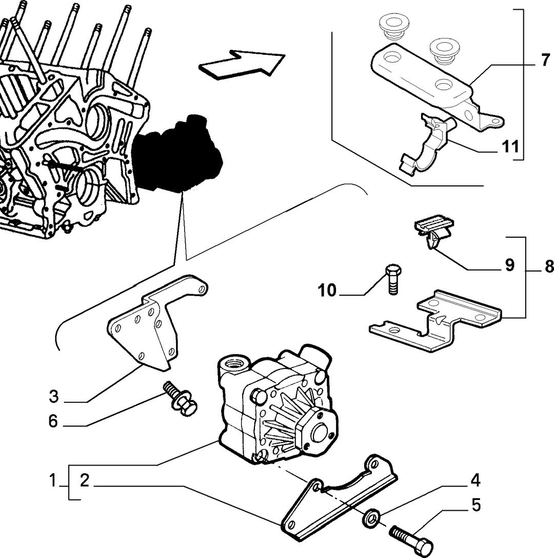 POWER STEERING PUMP 4
