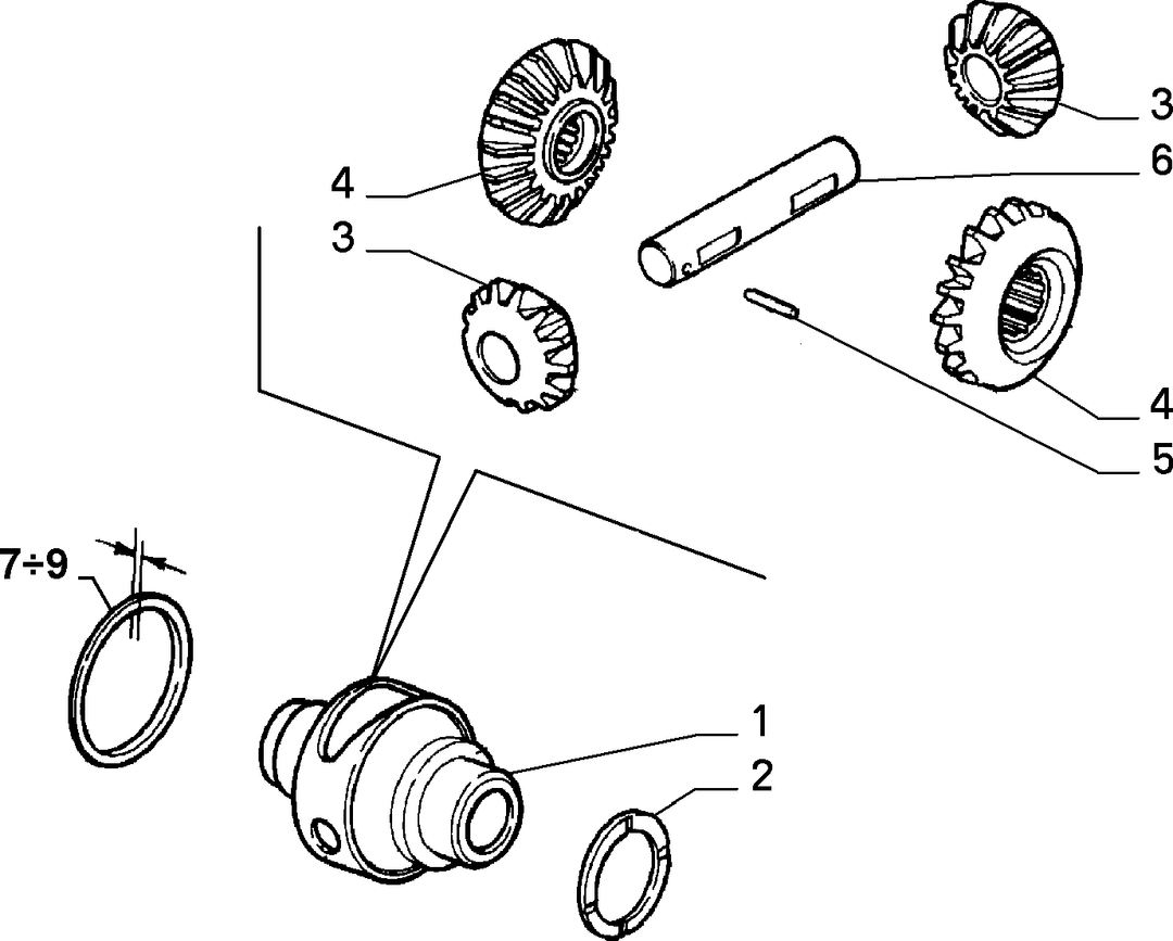 FRONT AXLE FINAL DRIVE AND DIFFERENTIAL GEARS 2