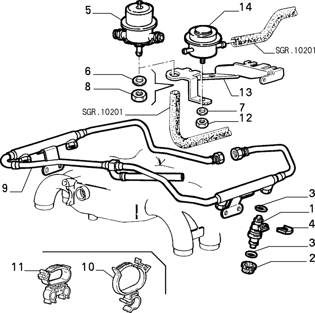 FUEL SUPPLY AND INJECTION 10